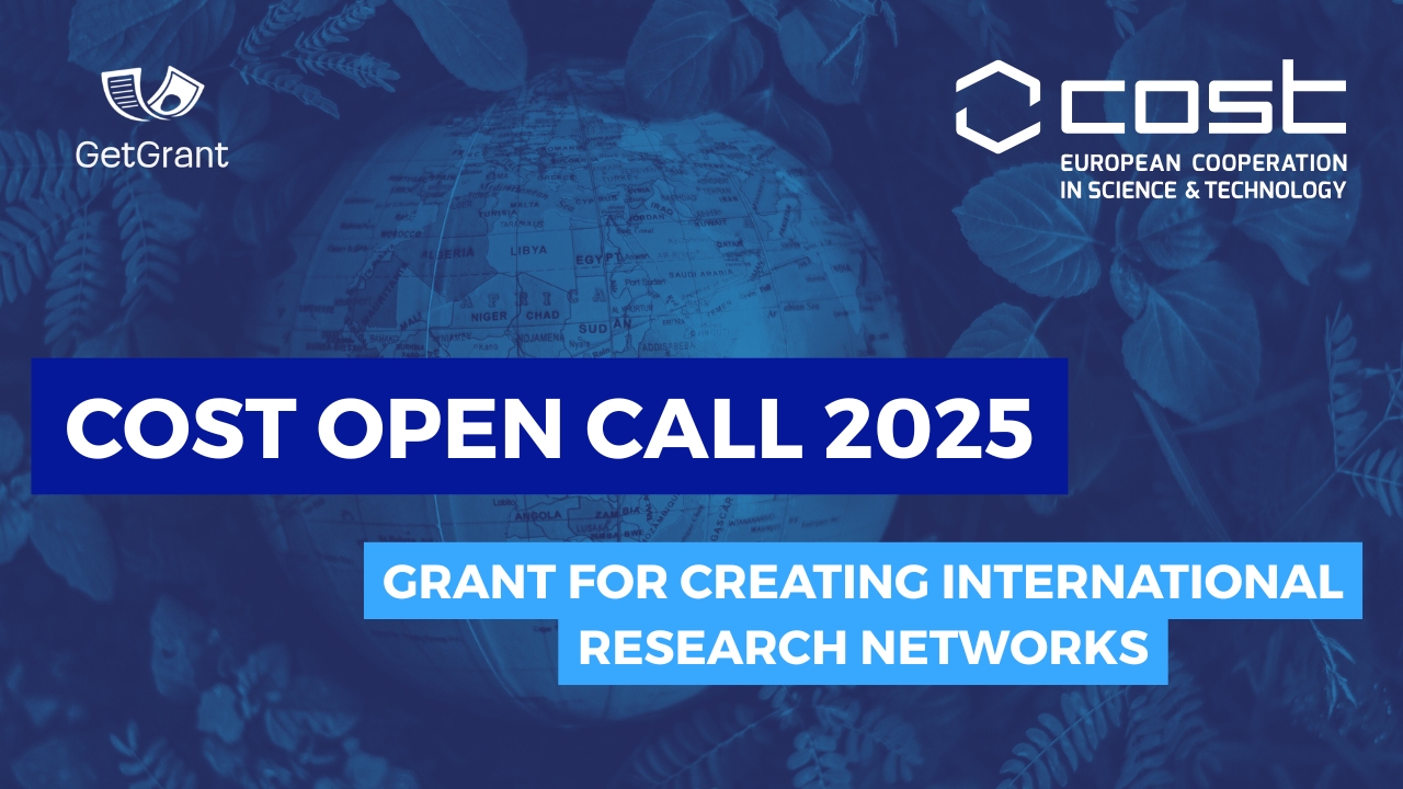 COST Open Call 2025: Grant for Creating International Research Networks