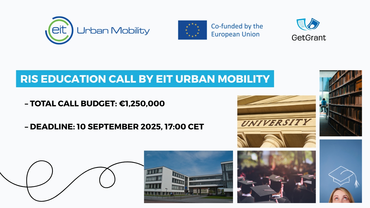 RIS Education Call by EIT Urban Mobility: Funding for Educational Projects in Urban Mobility