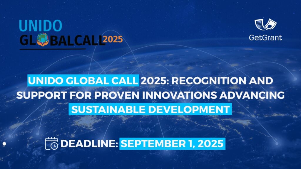 UNIDO Global Call 2025: Recognition and Support for Proven Innovations Advancing Sustainable Development