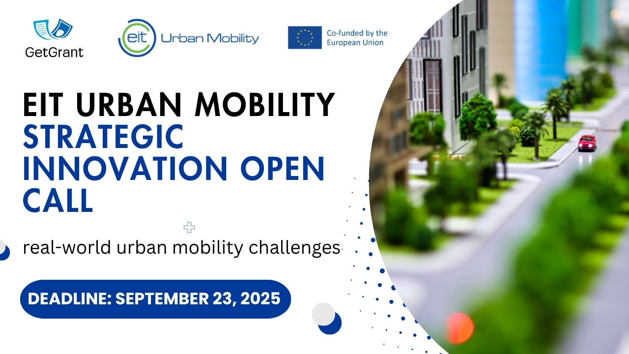EIT Urban Mobility Strategic Innovation Open Call: Up to €2 Million for Scalable Urban Mobility Solutions