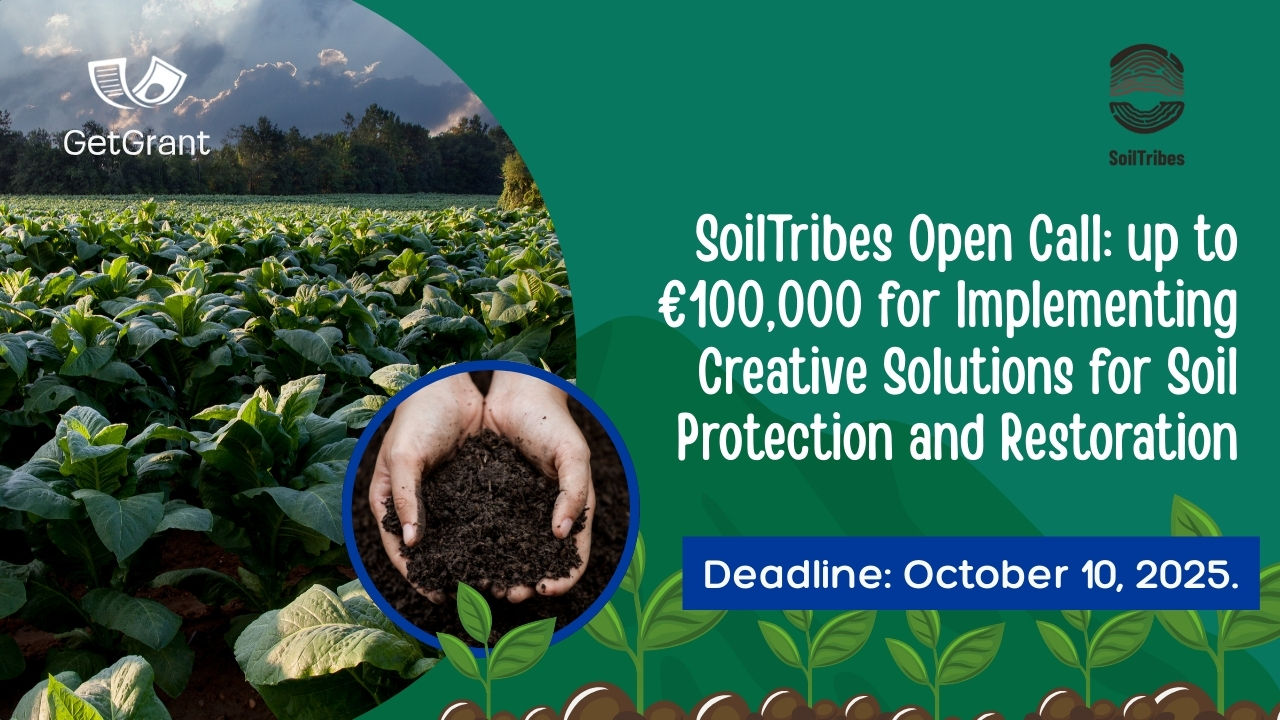 SoilTribes Open Call: up to €100,000 for Implementing Creative Solutions for Soil Protection and Restoration