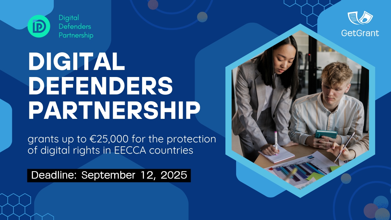Digital Defenders Partnership: grants up to €25,000 for digital rights projects in EECCA countries