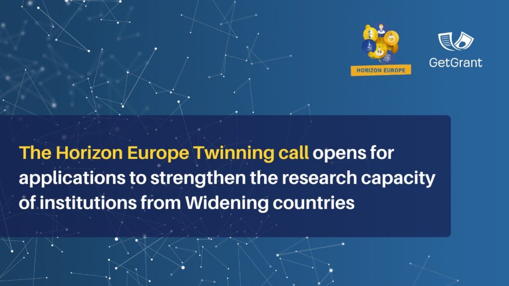 Horizon Europe Twinning: strengthening research capacity and international cooperation for institutions from Widening countries