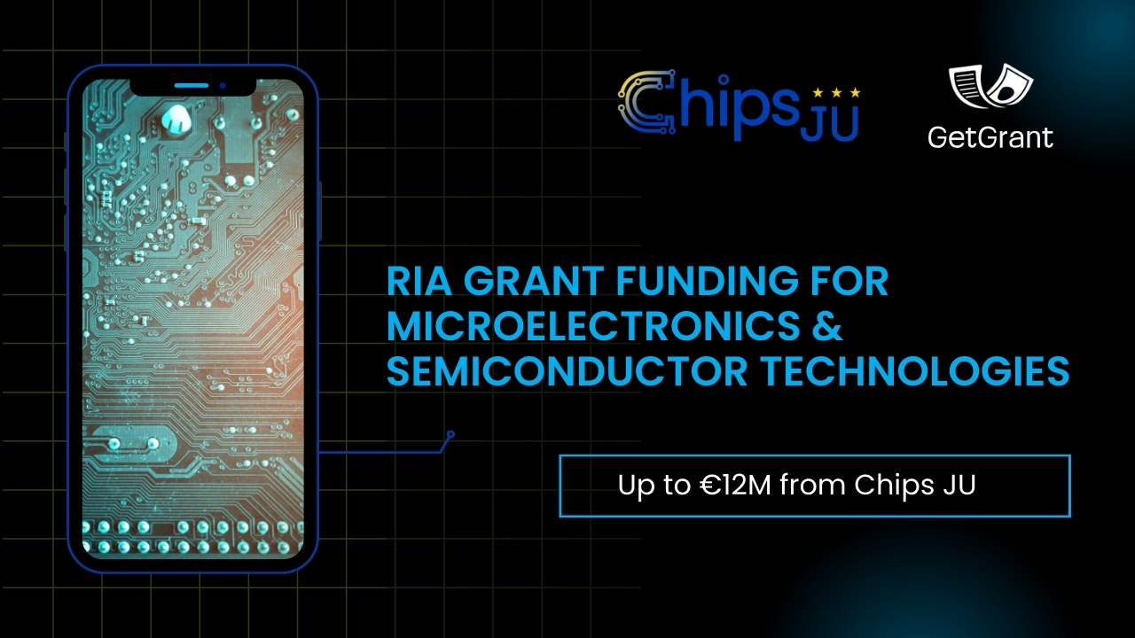 RIA Grant Funding for Microelectronics & Semiconductor Technologies – Up to €12M from Chips JU