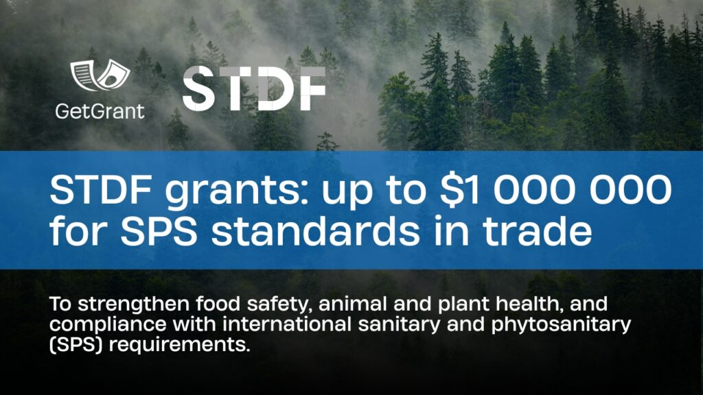STDF grants: up to US$1M for SPS standards in trade