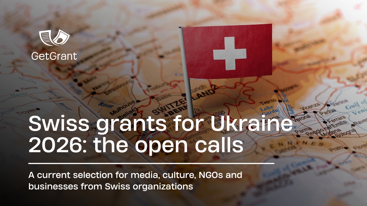 Swiss grants for Ukraine 2026: the open calls
