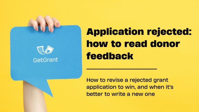 Application rejected: how to read donor feedback